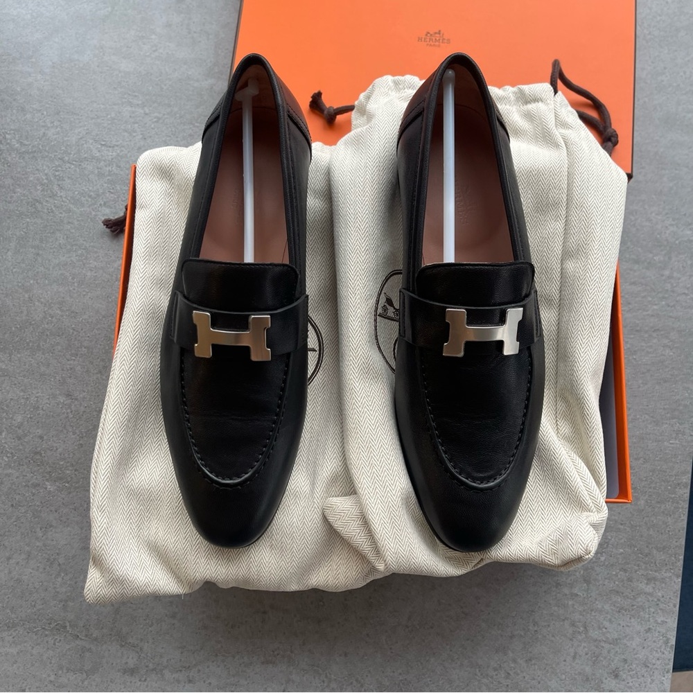 NWT HERMES PARIS LOAFERS EU 38